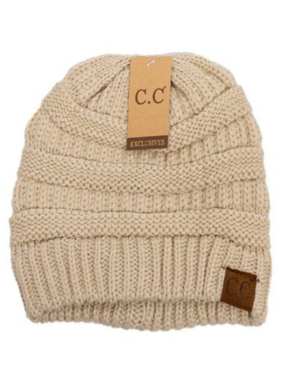 Authentic C.C Brand Cable Knit Beanie Hat
